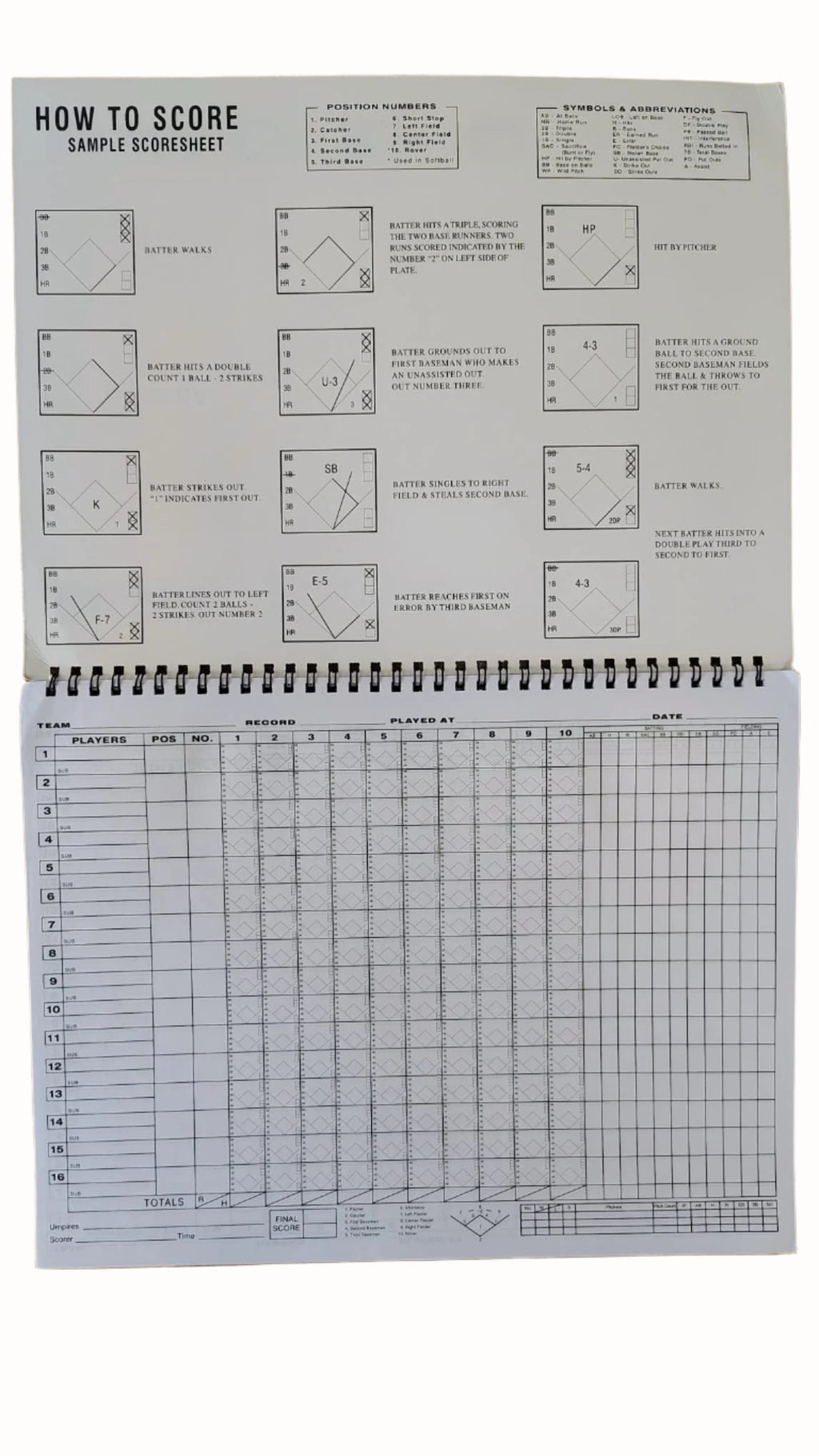 Baseball and Softball Scorebook – Lineup Cards and Game Score Sheets for Coaches, Teams, and Umpires product image 2,