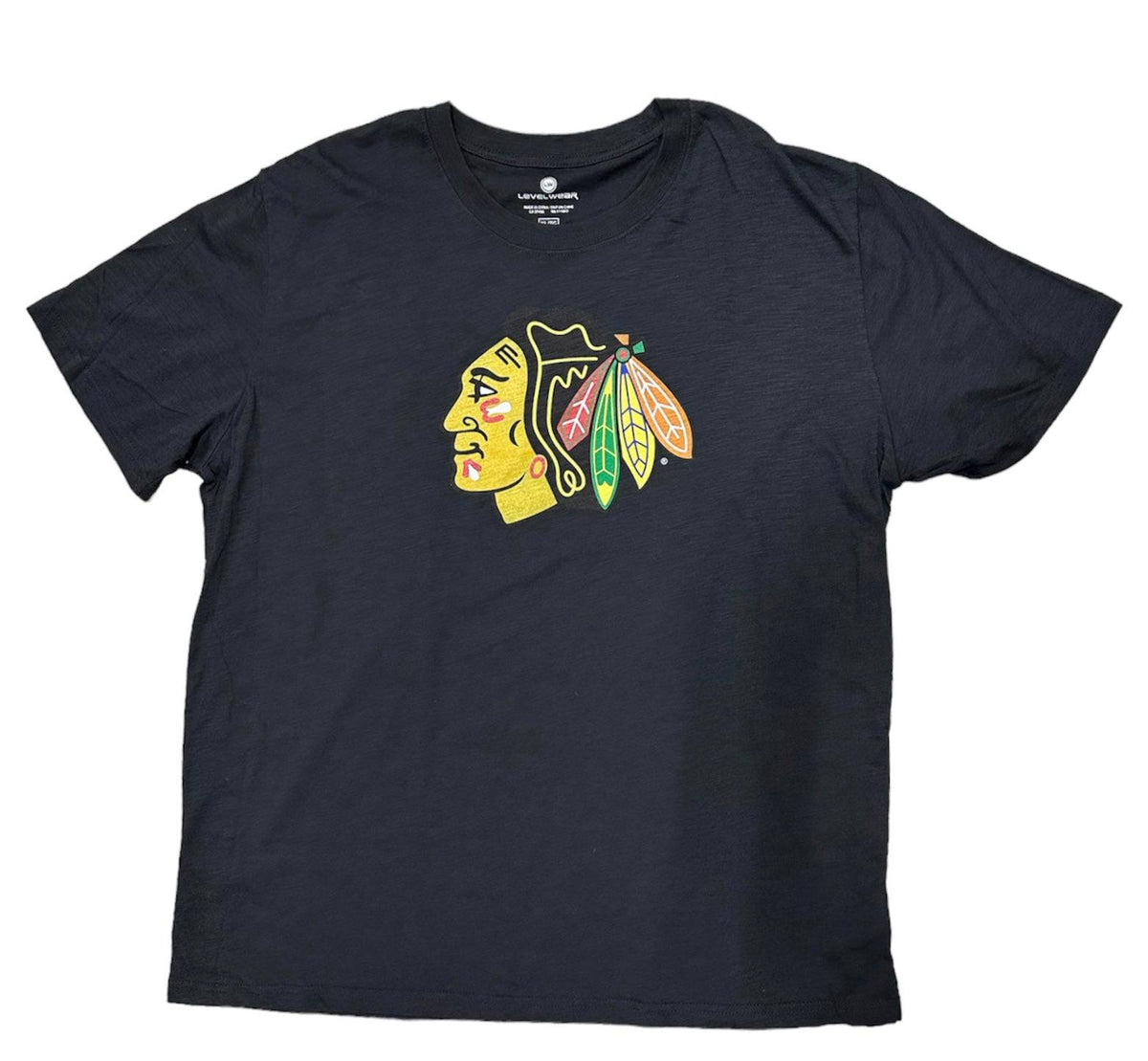 Chicago Blackhawks Core Logo Hobie T-Shirt By Levelwear product image 1, provided for visual reference and product detail