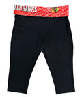Chicago Blackhawks Cameo Fold Over Capri Leggings By Concepts Sport product image 1, provided for visual reference and