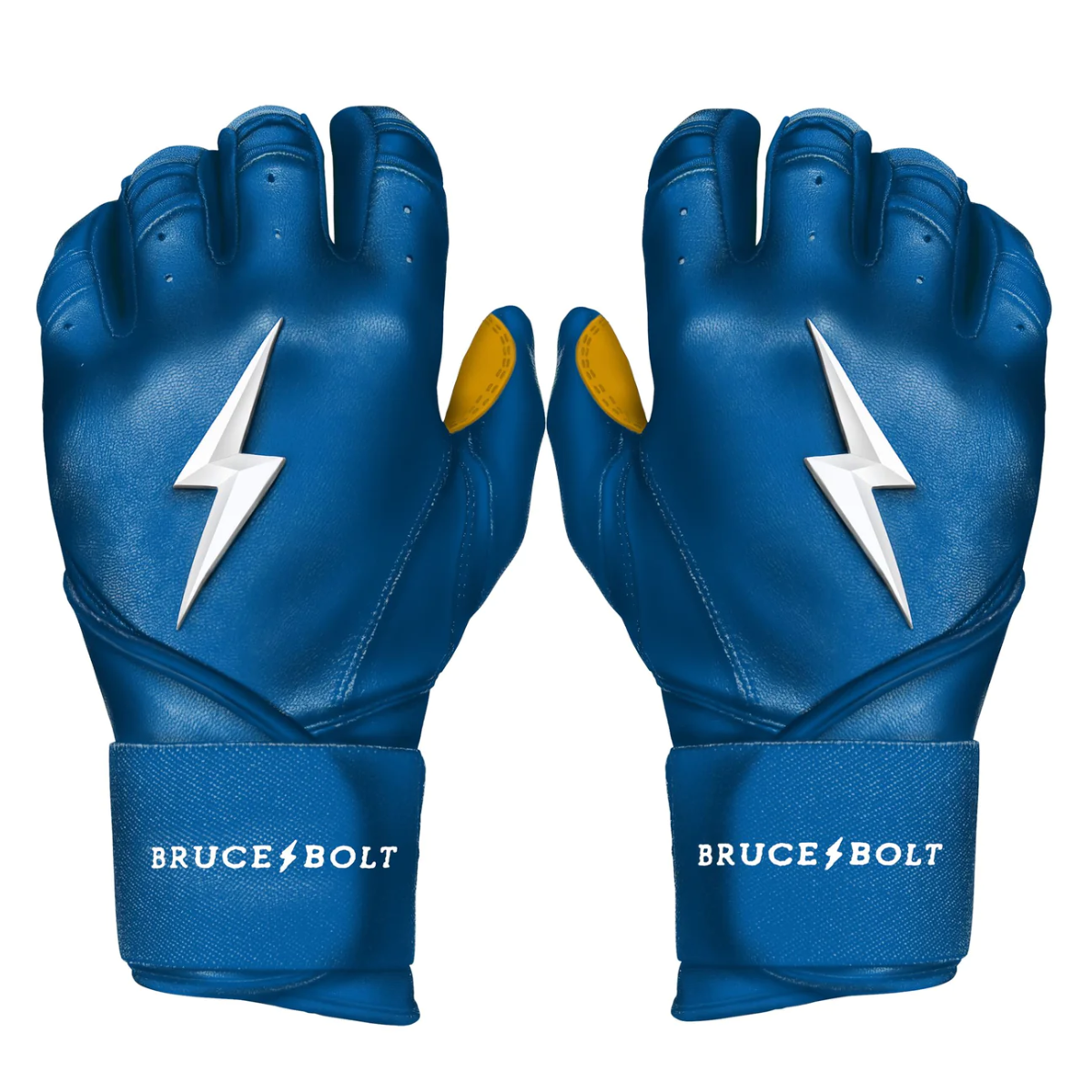 Bruce Bolt Premium Pro Long Cuff Batting - Royal product image 1, provided for visual reference and product detail review