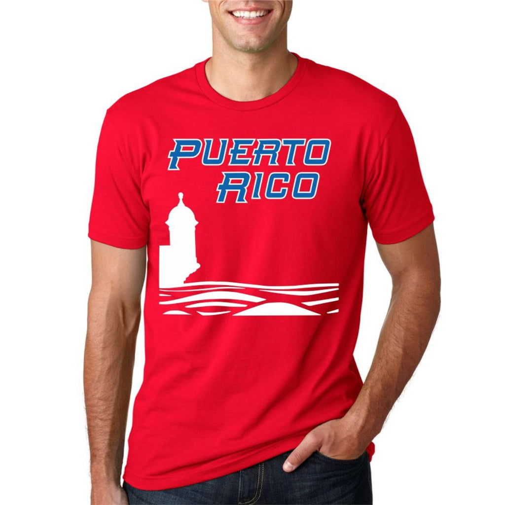 Puerto Rico Morro Unisex T-Shirts product image 3, provided for visual reference and product detail review