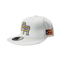 Puerto Rico Snapback White/M. Gold hats product image 1, provided for visual reference and product detail review