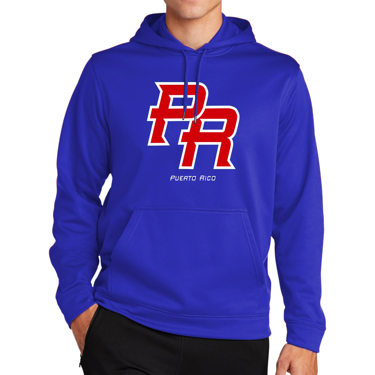 Puerto Rico Sport-Tek Fleece Hooded Pullover F244 product image 1, provided for visual reference and product detail review