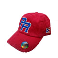 Puerto Rico Vintage Red / Royal Blue Logo Hats product image 1, provided for visual reference and product detail review