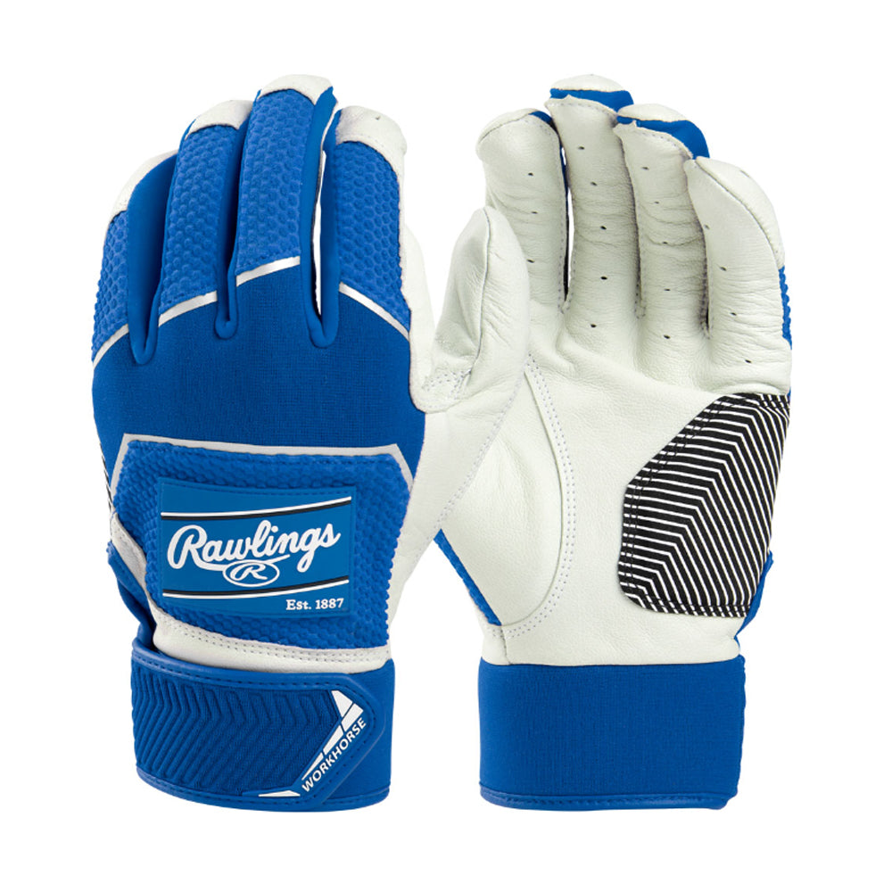 Rawlings Adult Workhorse Baseball Batting Gloves product image 1, provided for visual reference and product detail review