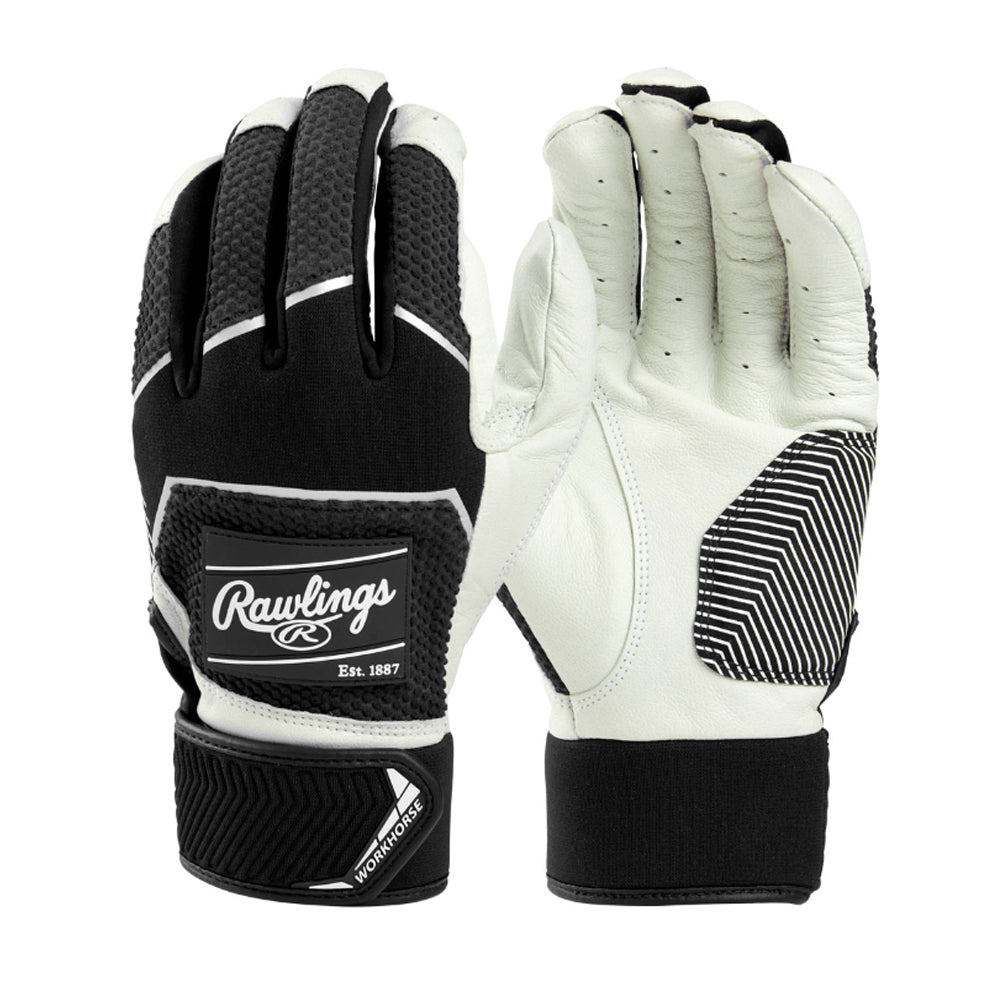 Rawlings Adult Workhorse Baseball Batting Gloves product image 1, provided for visual reference and product detail review