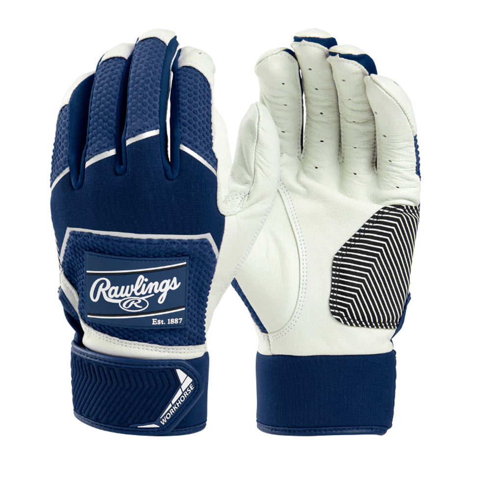 Rawlings Adult Workhorse Baseball Batting Gloves product image 1, provided for visual reference and product detail review