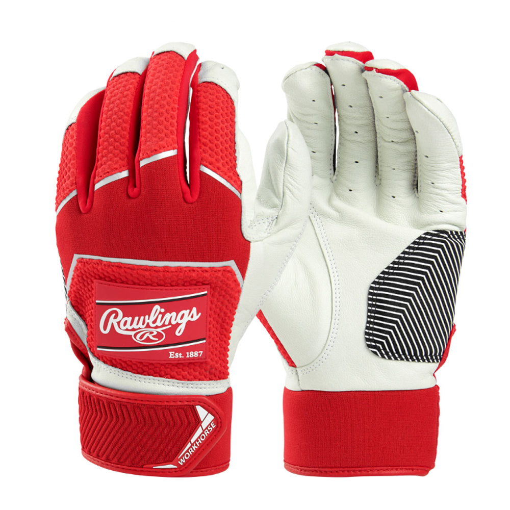 Rawlings Adult Workhorse Baseball Batting Gloves product image 1, provided for visual reference and product detail review