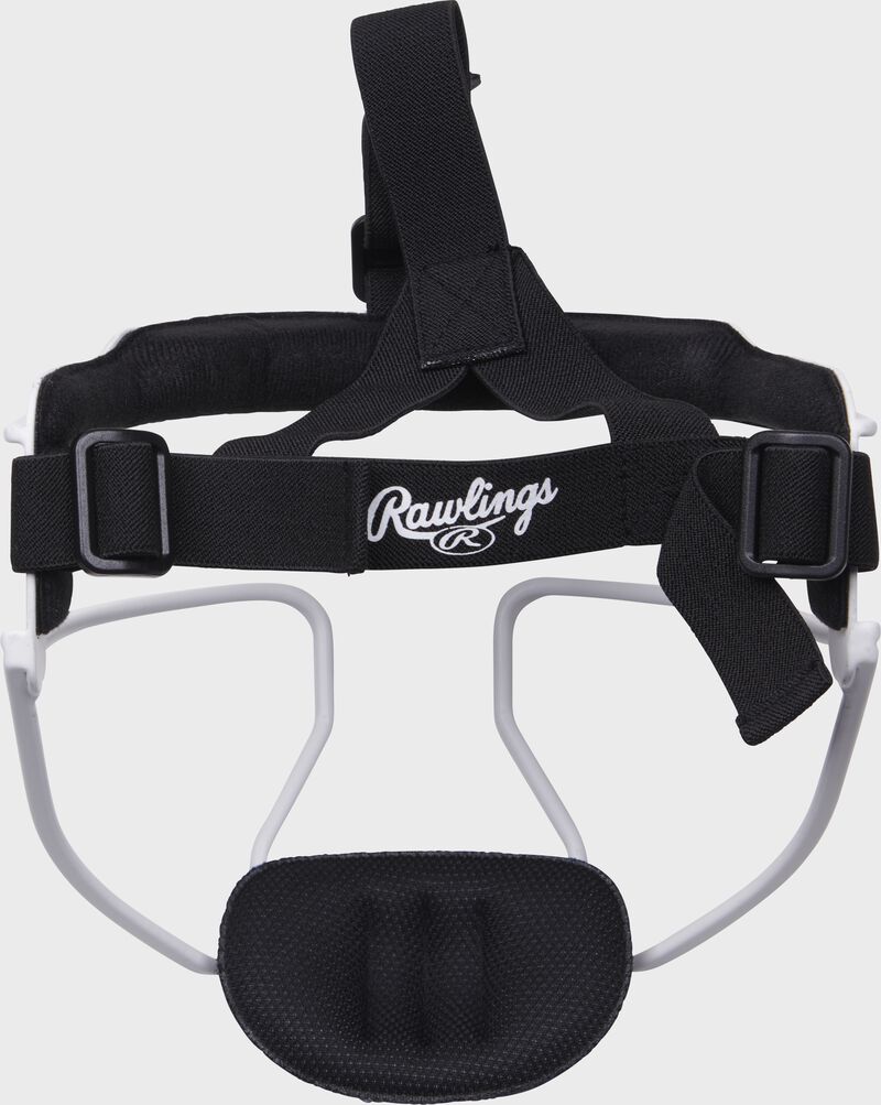 Rawlings Hi-Viz Softball Fielder's Mask – Adult White & Black Options product image 4, provided for visual reference and