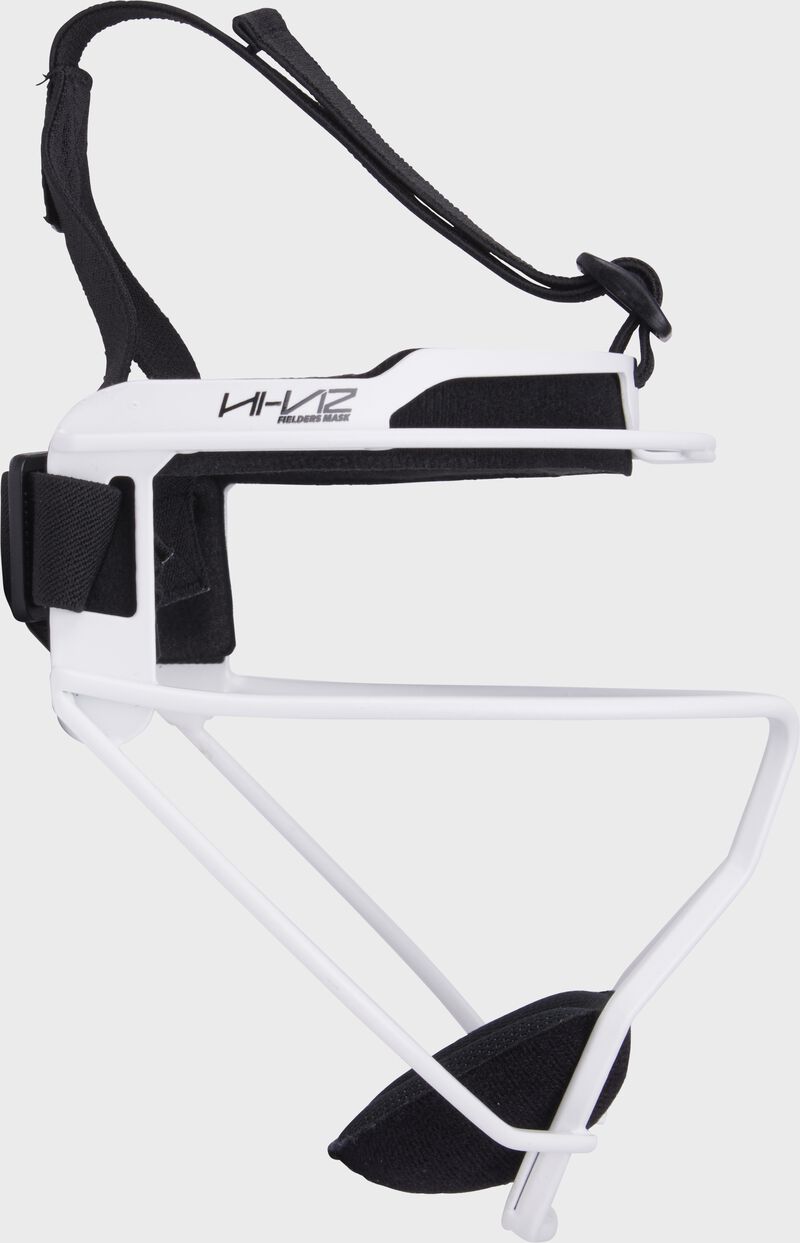 Rawlings Hi-Viz Softball Fielder's Mask – Adult White & Black Options product image 2, provided for visual reference and