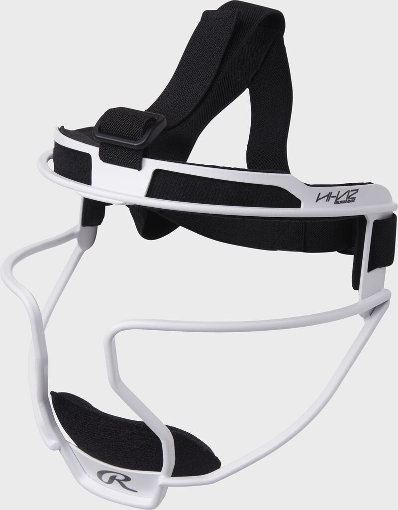 Rawlings Hi-Viz Softball Fielder's Mask – Adult White & Black Options product image 1, provided for visual reference and