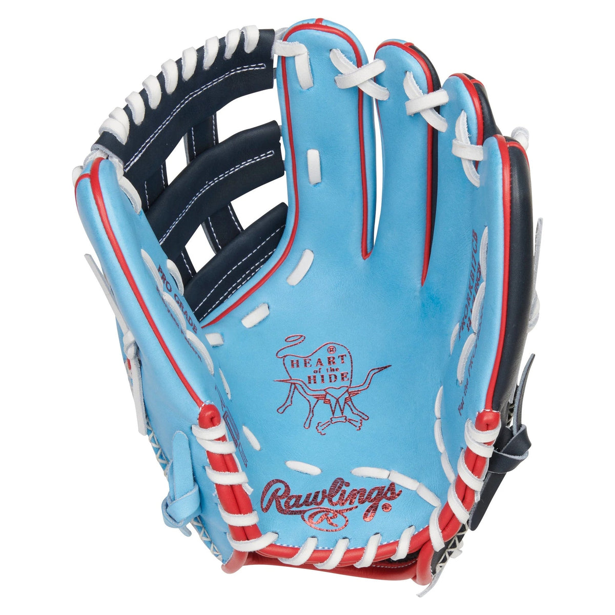Rawlings Heart of the Hide R2G Colorsync 6.0 12.25" Infield/Outfield Baseball Glove - PRORKB17CB product image 2, provided