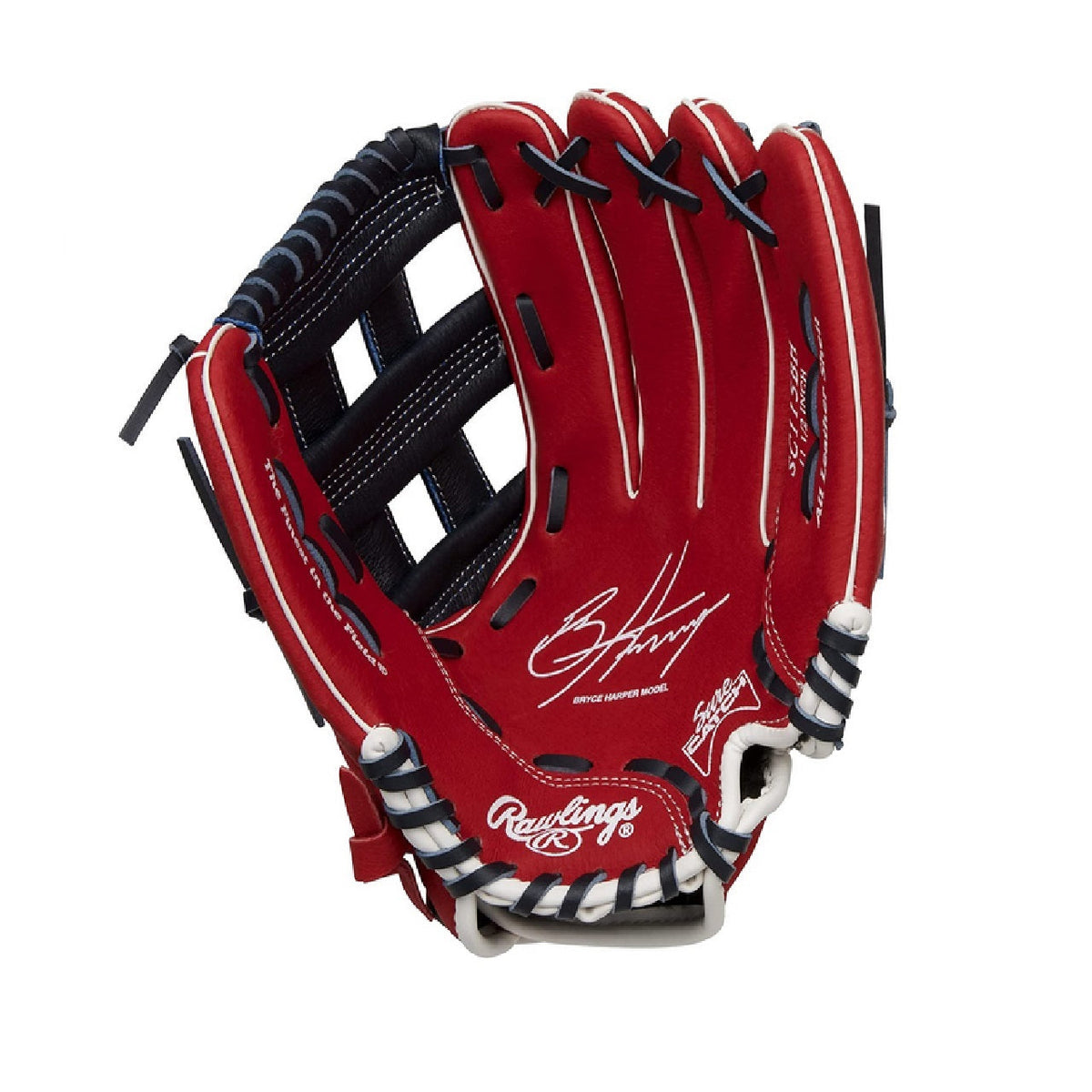 Rawlings Sure Catch 11.5" Bryce Harper Signature Youth Glove Right Hand Throw product image 2, provided for visual reference