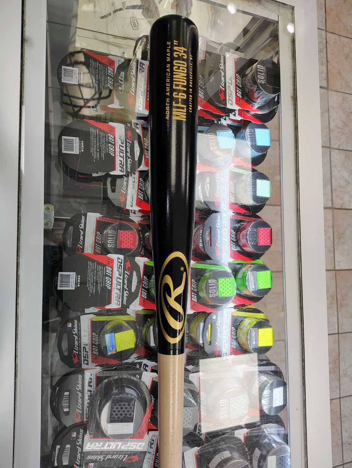 Rawlings Fungo Maple Wood Bat - Black / Natural product image 2, provided for visual reference and product detail review