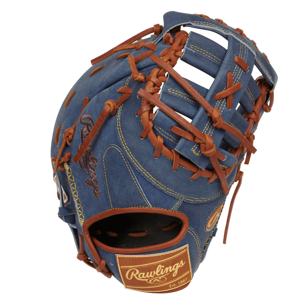 Rawlings Heart Of The Hide Pro Label Denim Series Baseball Gloves product image 1, provided for visual reference and product