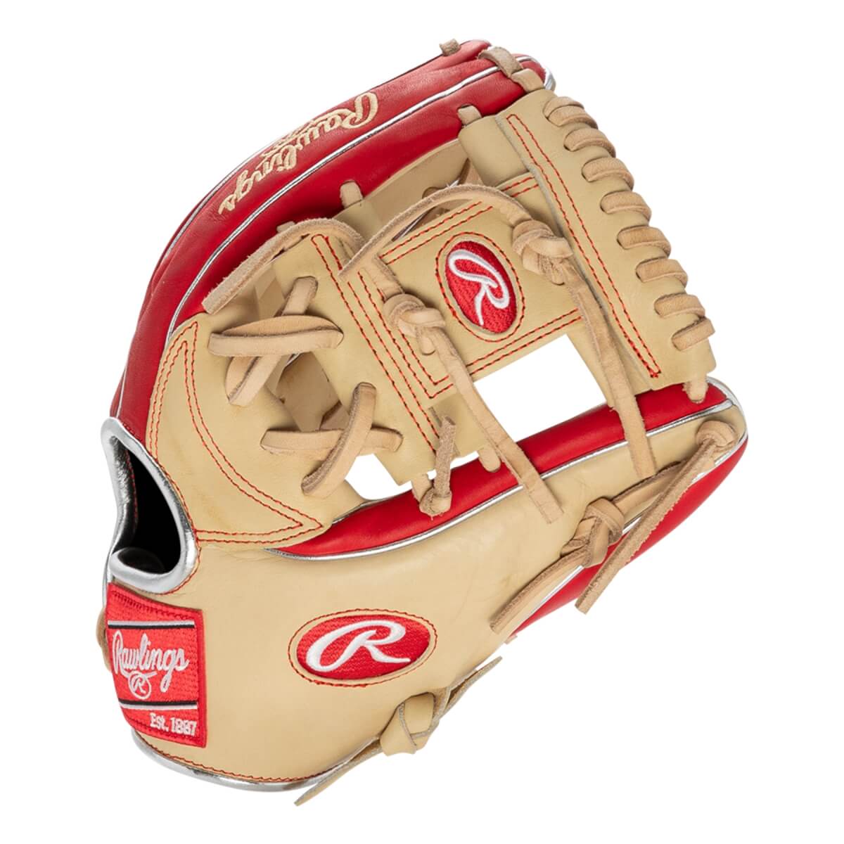 Rawlings Heart of the Hide® 11.5-inch Glove Blonde/Red - (PROR934-2CS) product image 4, provided for visual reference and