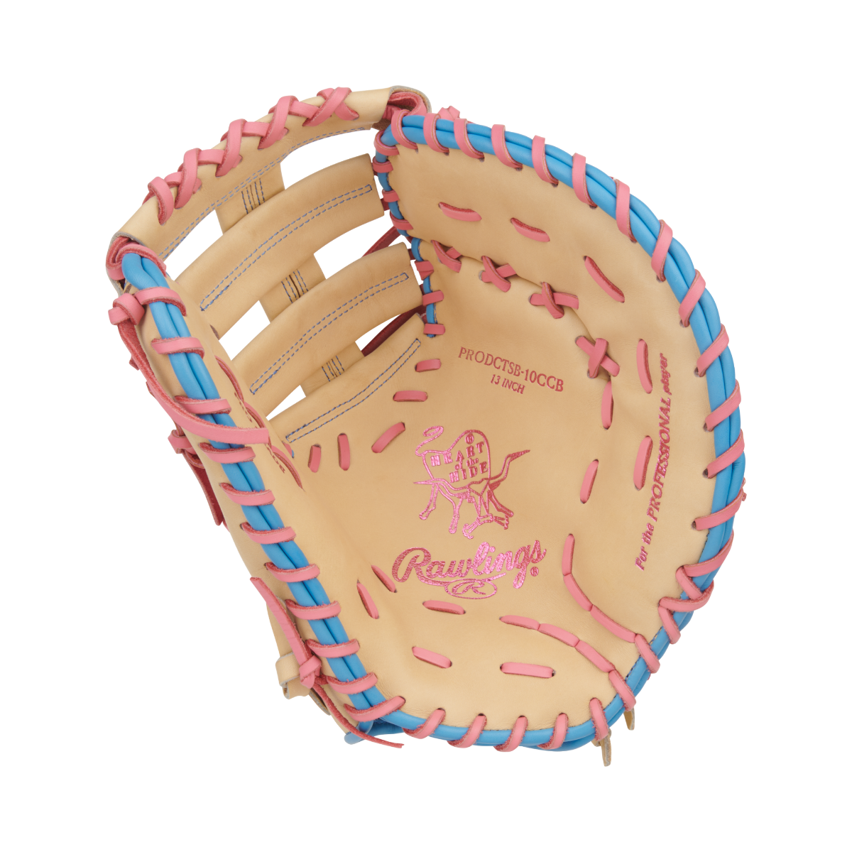 Rawlings Heart of the Hide PRODCTSB-10CCB 13-inch Softball Series First Base Mitt product image 4, provided for visual
