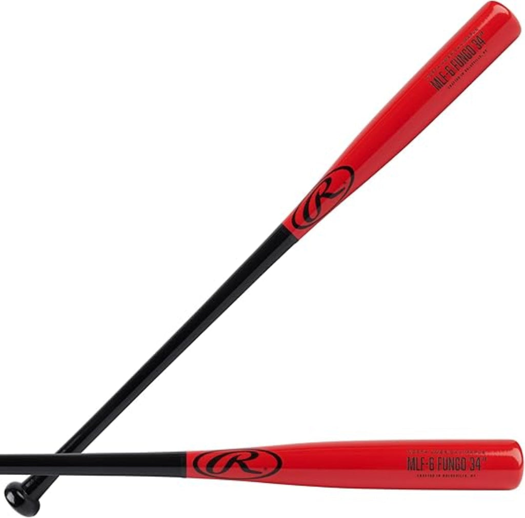 Rawlings Maple Fungo Bat (MLF6-B-RD-34) - Maple Fungo Bat - Coaches Fungo Bat - Lightweight Fungo Bat product image 1,