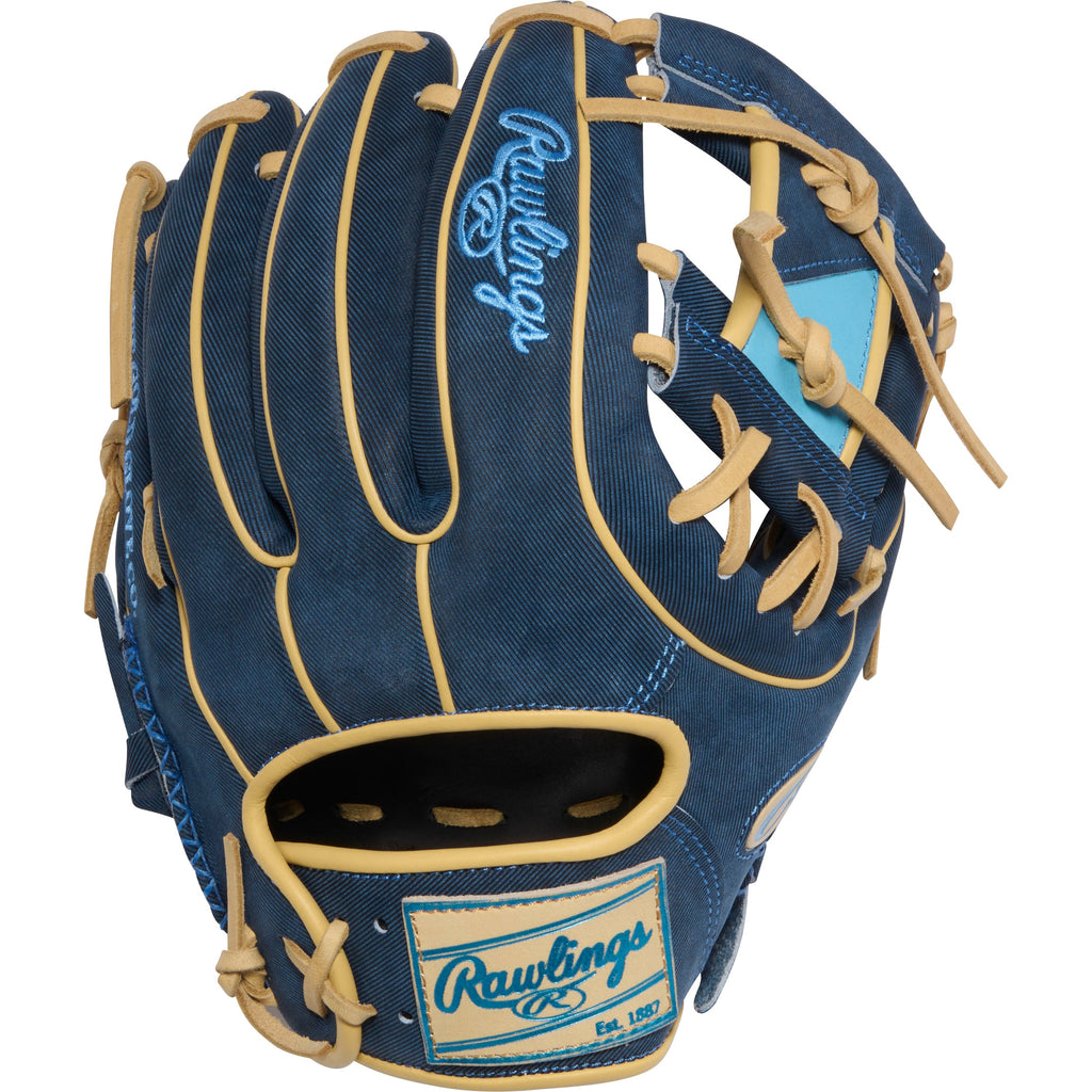 Rawlings PROR314-2XDN Heart of the Hide 11.5” Infield Glove - Denim Gold Glove Club Edition product image 1, provided for