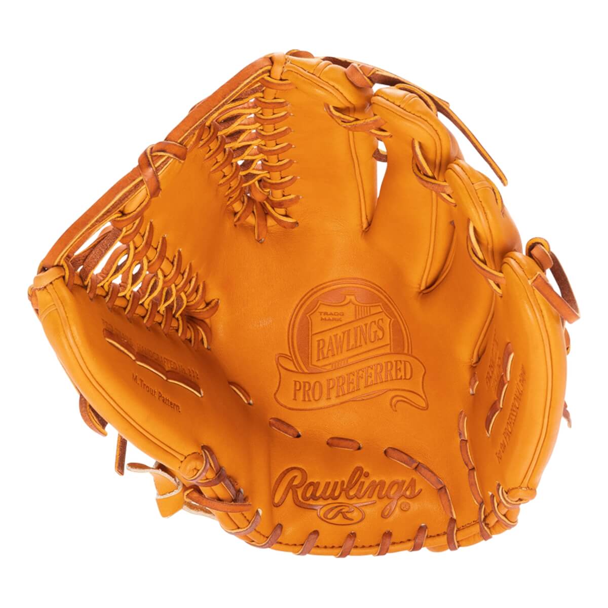 Rawlings Pro Preferred 12 3/4 in Baseball Glove - Tan product image 6, provided for visual reference and product detail