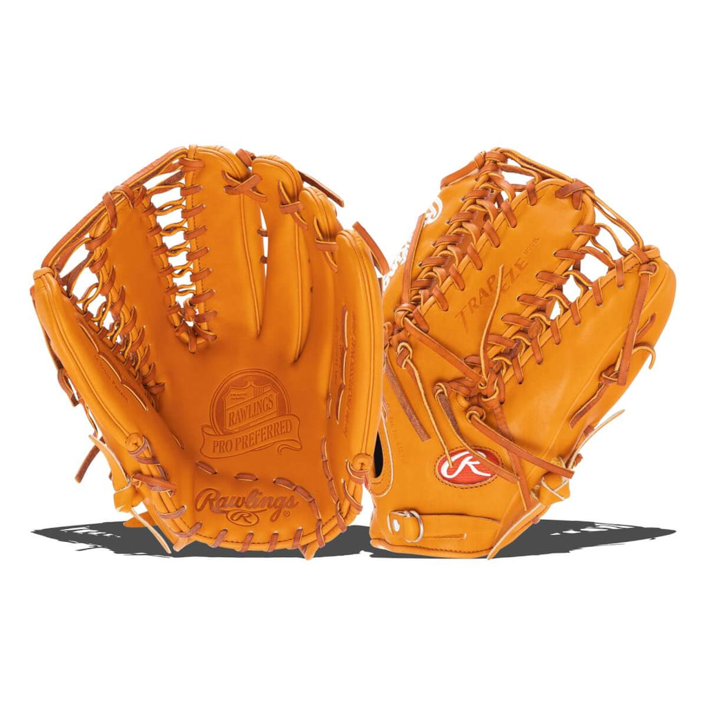 Rawlings Pro Preferred 12 3/4 in Baseball Glove - Tan product image 7, provided for visual reference and product detail