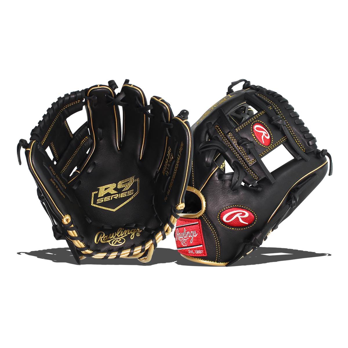 Rawlings R9 Series 11.5" Infield Glove - (R9204-2BG) product image 7, provided for visual reference and product detail review