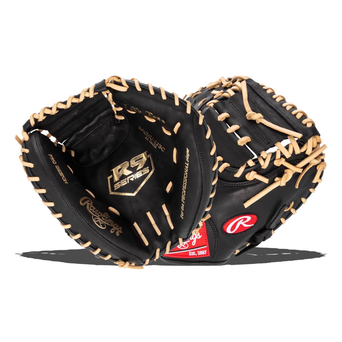 Rawlings R9 Series 32-inch Catcher's Mitt - R9CMU-23BC product image 7, provided for visual reference and product detail