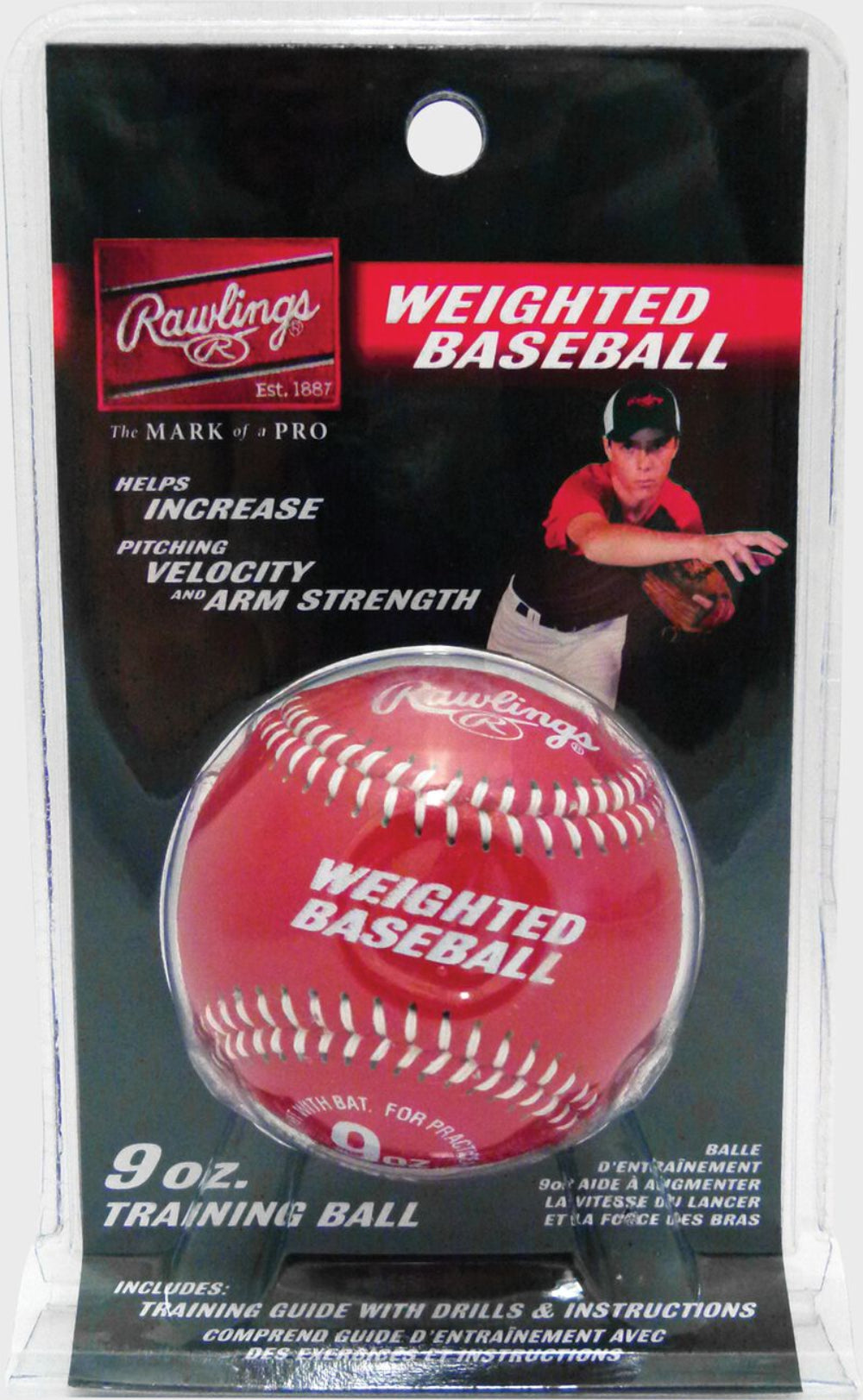 Rawlings Weighted Baseball Red product image 1, provided for visual reference and product detail review