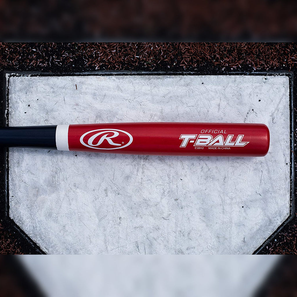 Rawlings Youth T-Shirt Ball Bat - (25") Ash Wood - WBTBC product image 2, provided for visual reference and product detail