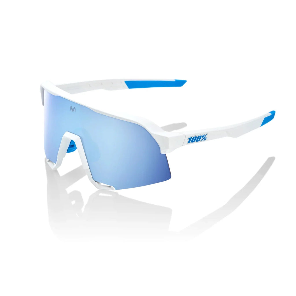 100% S3 SE Movistar Team White HiPER® Blue Multilayer Mirror Lens 60005-00013 product image 1, provided for visual reference