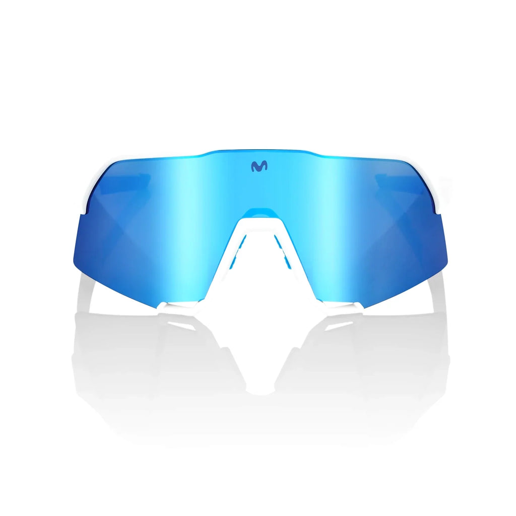 100% S3 SE Movistar Team White HiPER® Blue Multilayer Mirror Lens 60005-00013 product image 2, provided for visual reference
