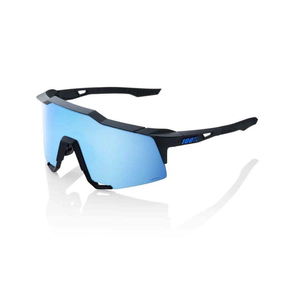 100% SPEEDCRAFT® Matte Black HiPER® Blue Multilayer Mirror Lens 60007-00004 product image 1, provided for visual reference