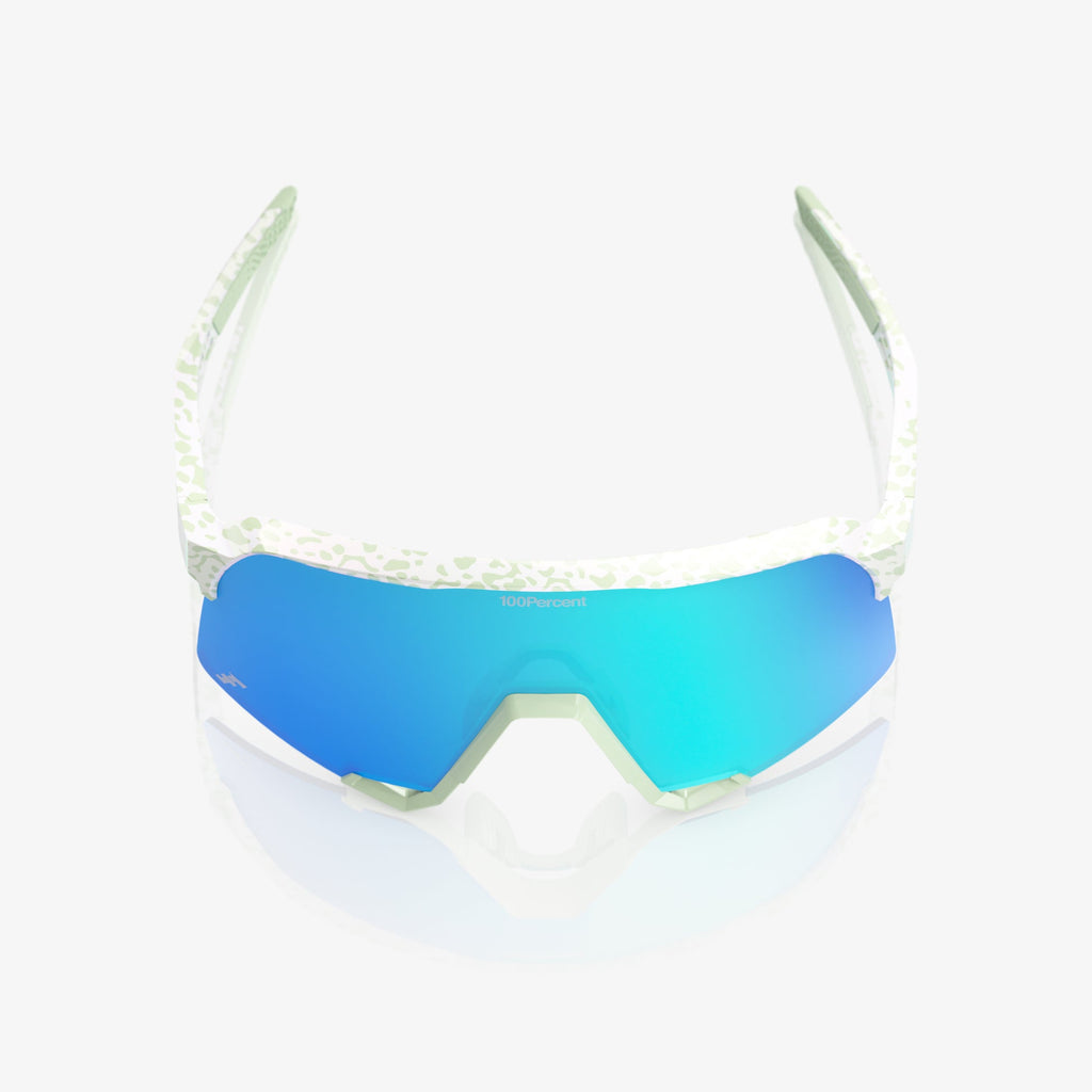 100% S3 LE Elly 2 Sunglasses – Polished Light Green Frame with Blue Topaz Mirror Lens product image 8, provided for visual