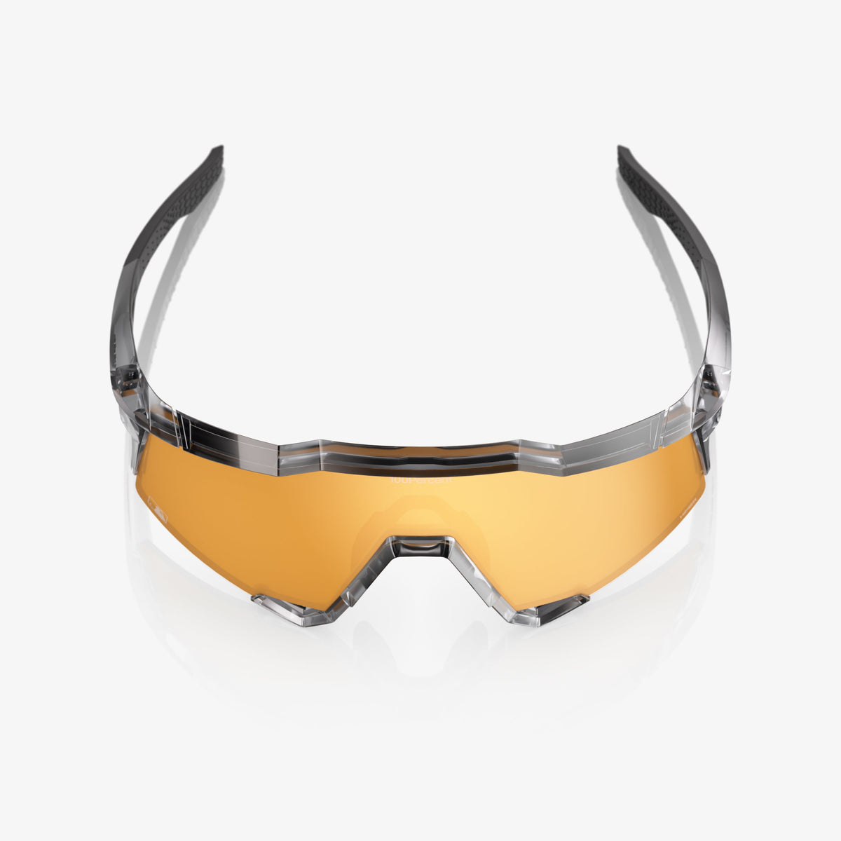 100% SPEEDCRAFT MLB Authentic Performance Sunglasses – Polished Translucent Grey Frame with HiPER 24K Gold Mirror Lens |