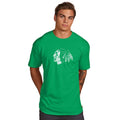 Mens Chicago Blackhawks St. Patrick's Day Distressed Primary Logo Superior T-Shirt product image 1, provided for visual