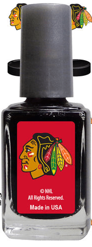 Chicago Blackhawks Nail Polish product image 2, provided for visual reference and product detail review