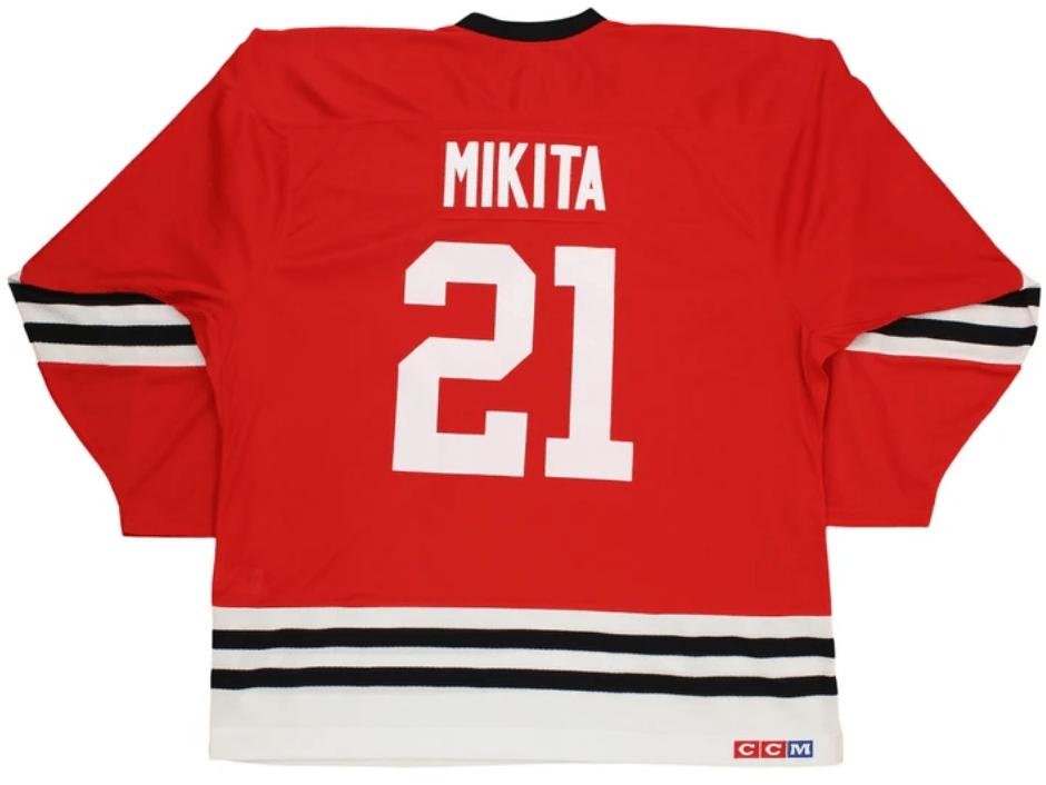 CCM Chicago Blackhawks Stan Mikita Team Classic Vintage Jersey product image 1, provided for visual reference and product