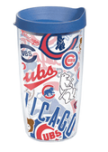 Chicago Cubs All Over Print 16 oz. Tervis Tumbler product image 1, provided for visual reference and product detail review