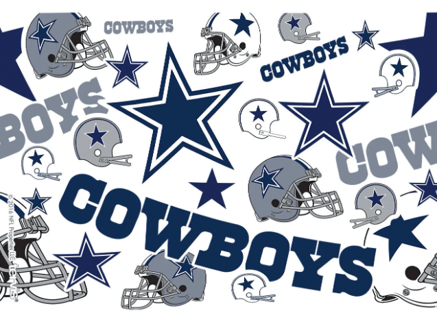 Dallas Cowboys All Over Print 16 oz. Tervis Tumbler product image 2, provided for visual reference and product detail review