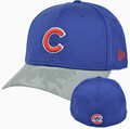 Chicago Cubs MLB New Era 39Thirty Metallic Motion Stretch Flex Fit Hat product image 1, provided for visual reference and