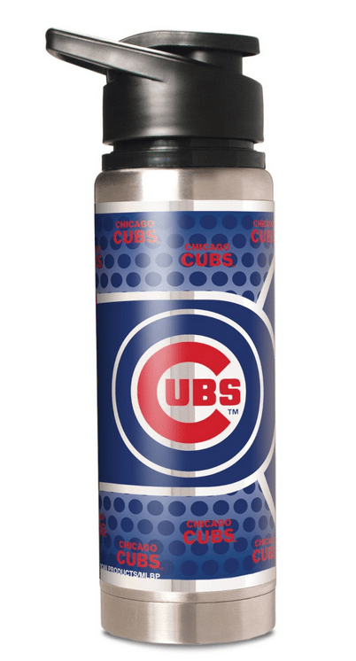 Chicago Cubs 20 Oz. Double Wall Stainless Steel Water Bottle by Great American Product product image 1, provided for visual
