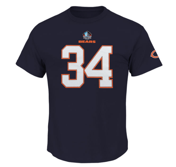 Walter Payton Chicago Bears Hall Of Fame Eligible Receiver Player T-Shirt product image 3, provided for visual reference and