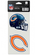 Chicago Bears 2 Pack 4"X4" Perfect Cut Decal By Wincraft product image 1, provided for visual reference and product detail