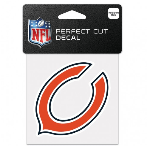 Chicago Bears Bear Logo Perfect Cut 4X4 Decal By Wincraft product image 1, provided for visual reference and product detail