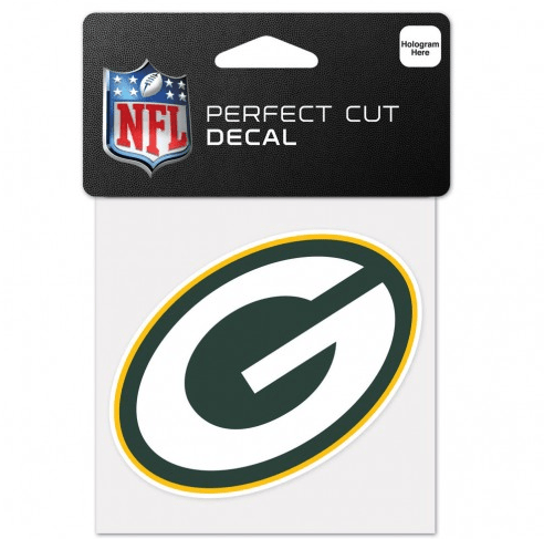 Green Bay Packers 4X4 Perfect Cut Decal product image 1, provided for visual reference and product detail review
