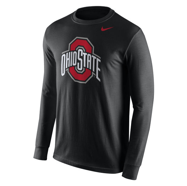 Ohio State Buckeyes Long Sleeve Nike T-Shirt product image 1, provided for visual reference and product detail review