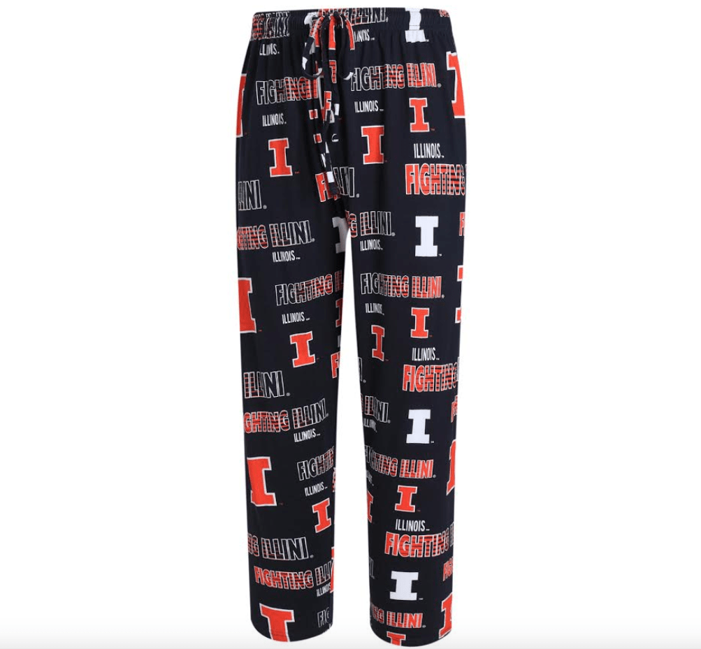 Illinois Fighting Illini Mens Sweep Printed Pajama Pants By Concepts Sport product image 1, provided for visual reference
