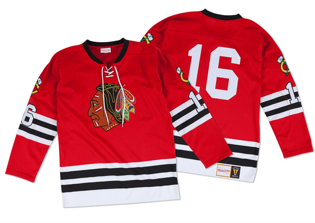 Bobby Hull Chicago Blackhawks 1960-61 Authentic Jersey By Mitchell & Ness product image 1, provided for visual reference and