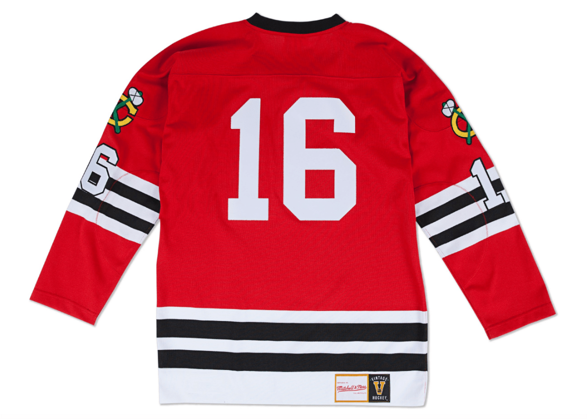 Bobby Hull Chicago Blackhawks 1960-61 Authentic Jersey By Mitchell & Ness product image 2, provided for visual reference and