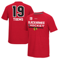 Youth Chicago Blackhawks Jonathan Toews Reebok Red Freeze Speedwick Name & Number T-Shirt product image 1, provided for